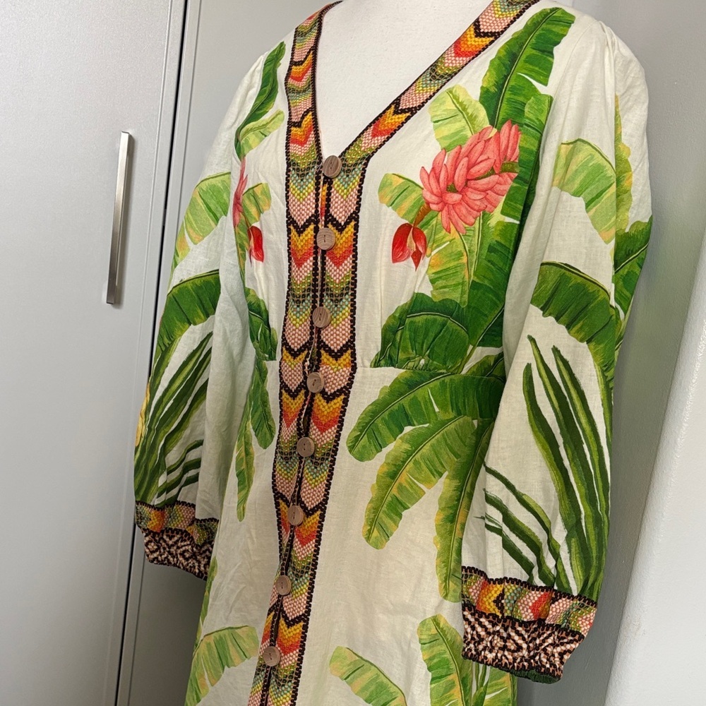 FARM Rio Tropical Leaf and Floral Maxi Dress - Picture 6 of 16